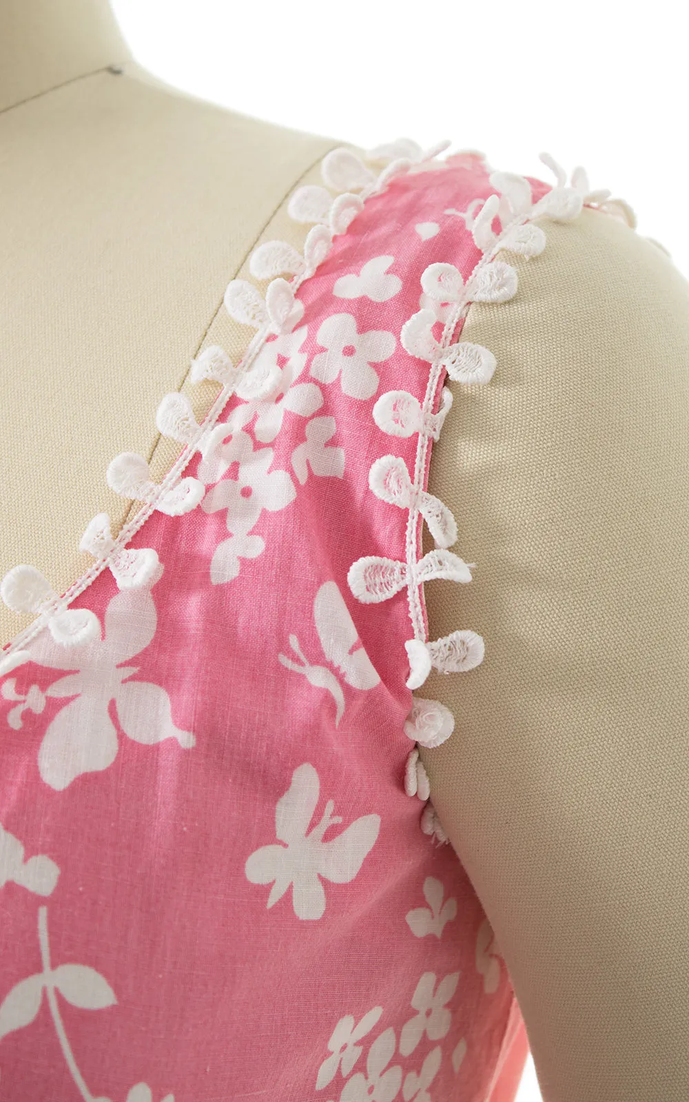 1950s Lanz Butterfly Floral Novelty Print Sundress | xx-small