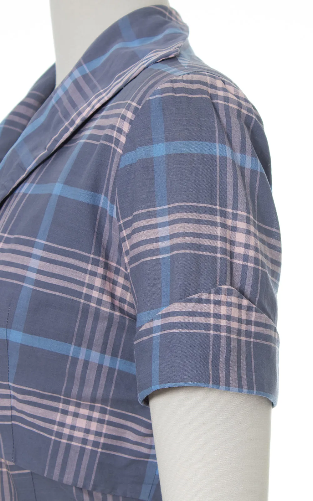 1950s Plaid Cotton Sundress & Bolero Set | medium