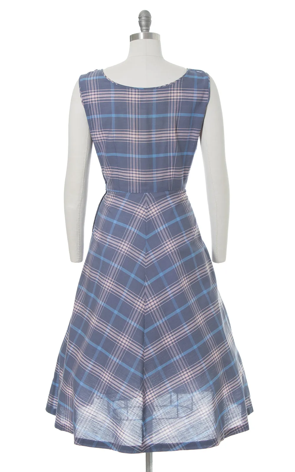 1950s Plaid Cotton Sundress & Bolero Set | medium