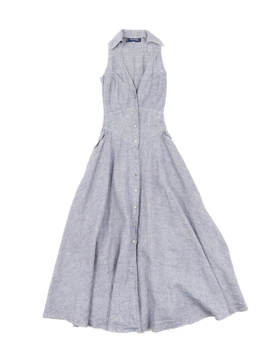 1990s Thierry Mugler Linen Sundress