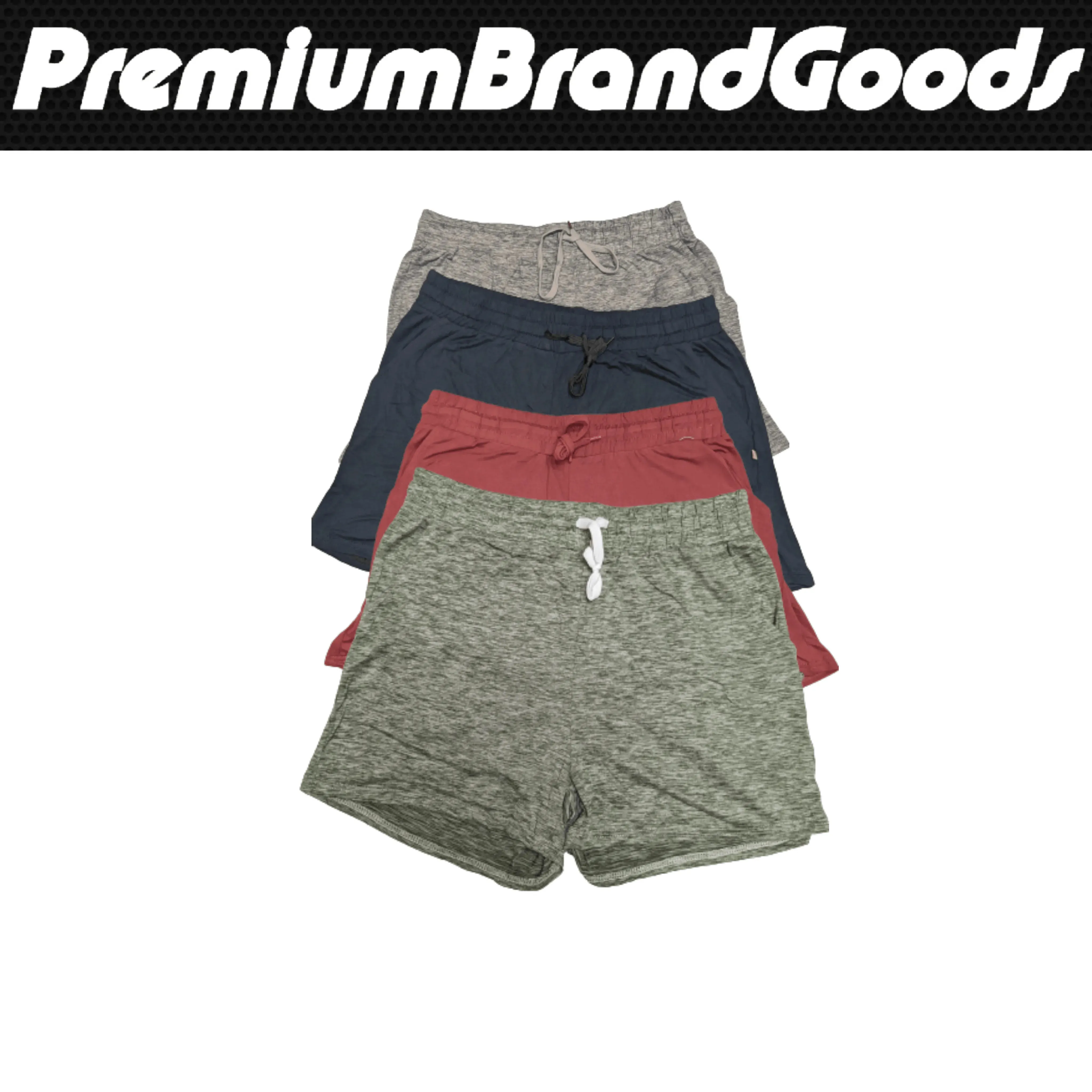 4 Pack of Women's Super Cozy Stretchy Drawstring Shorts