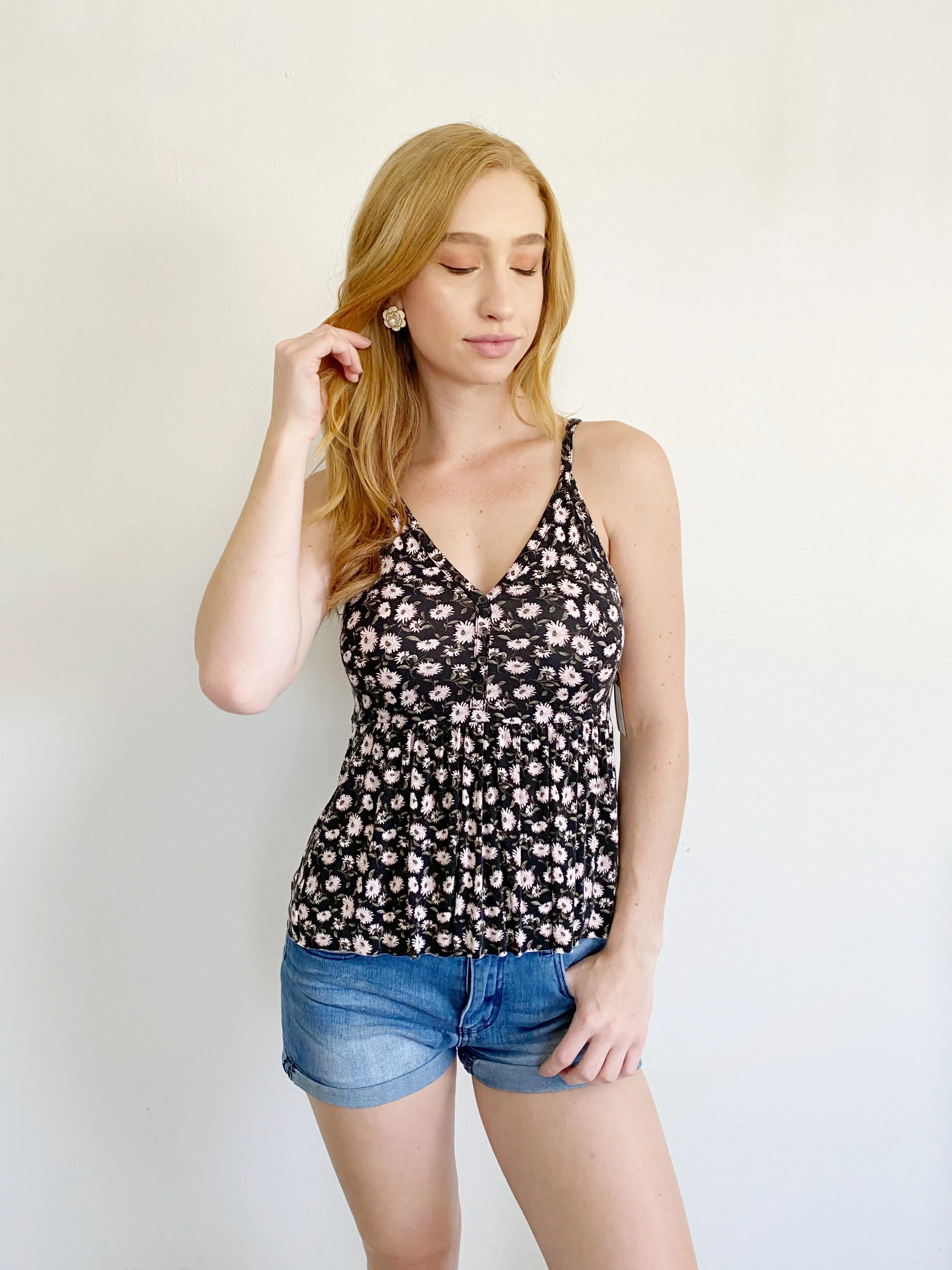 American Eagle Soft & Sexy Floral Tank Small
