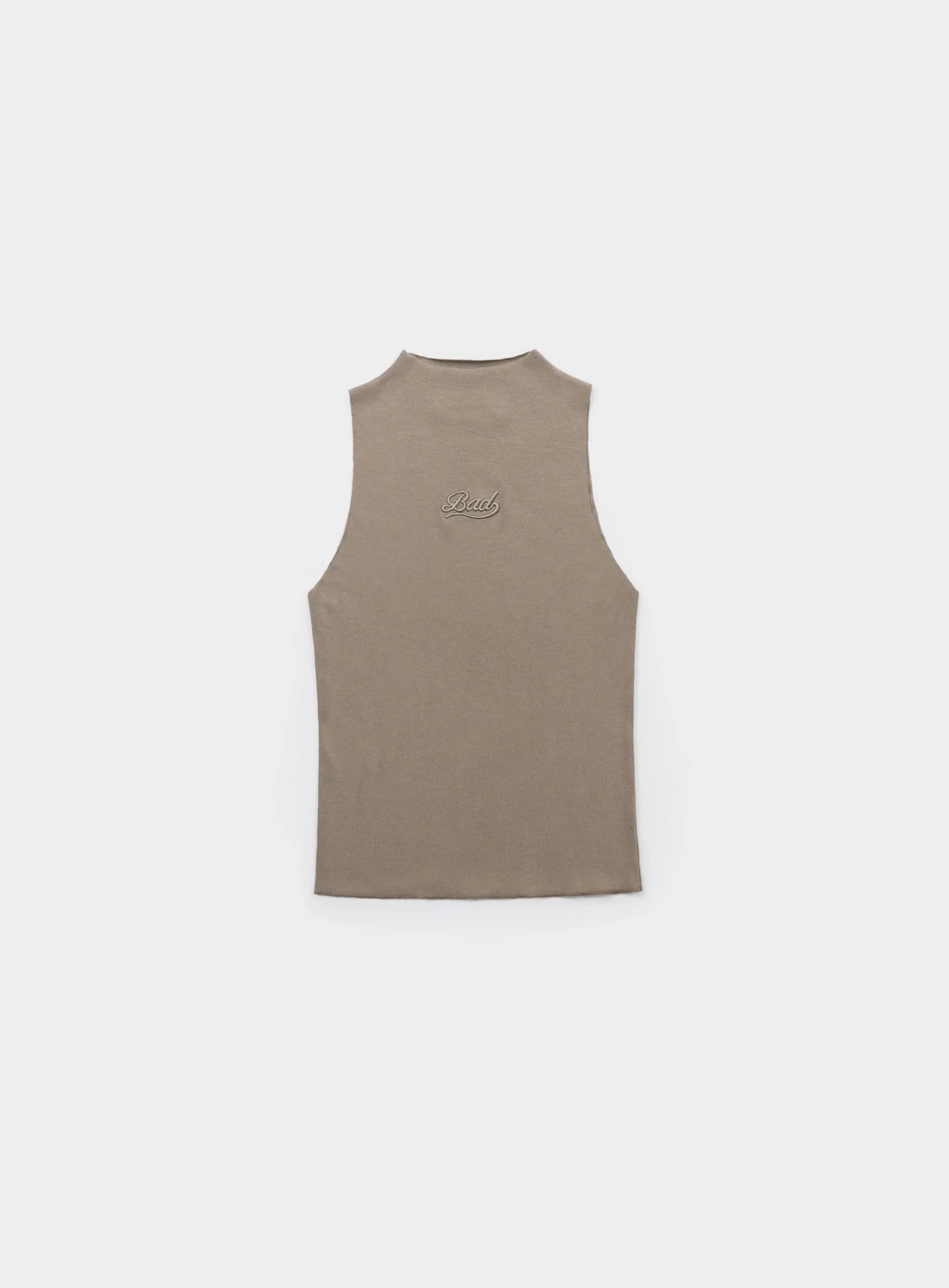 Badblood Beyond Soft Mockneck Tank Tobacco