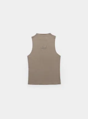 Badblood Beyond Soft Mockneck Tank Tobacco