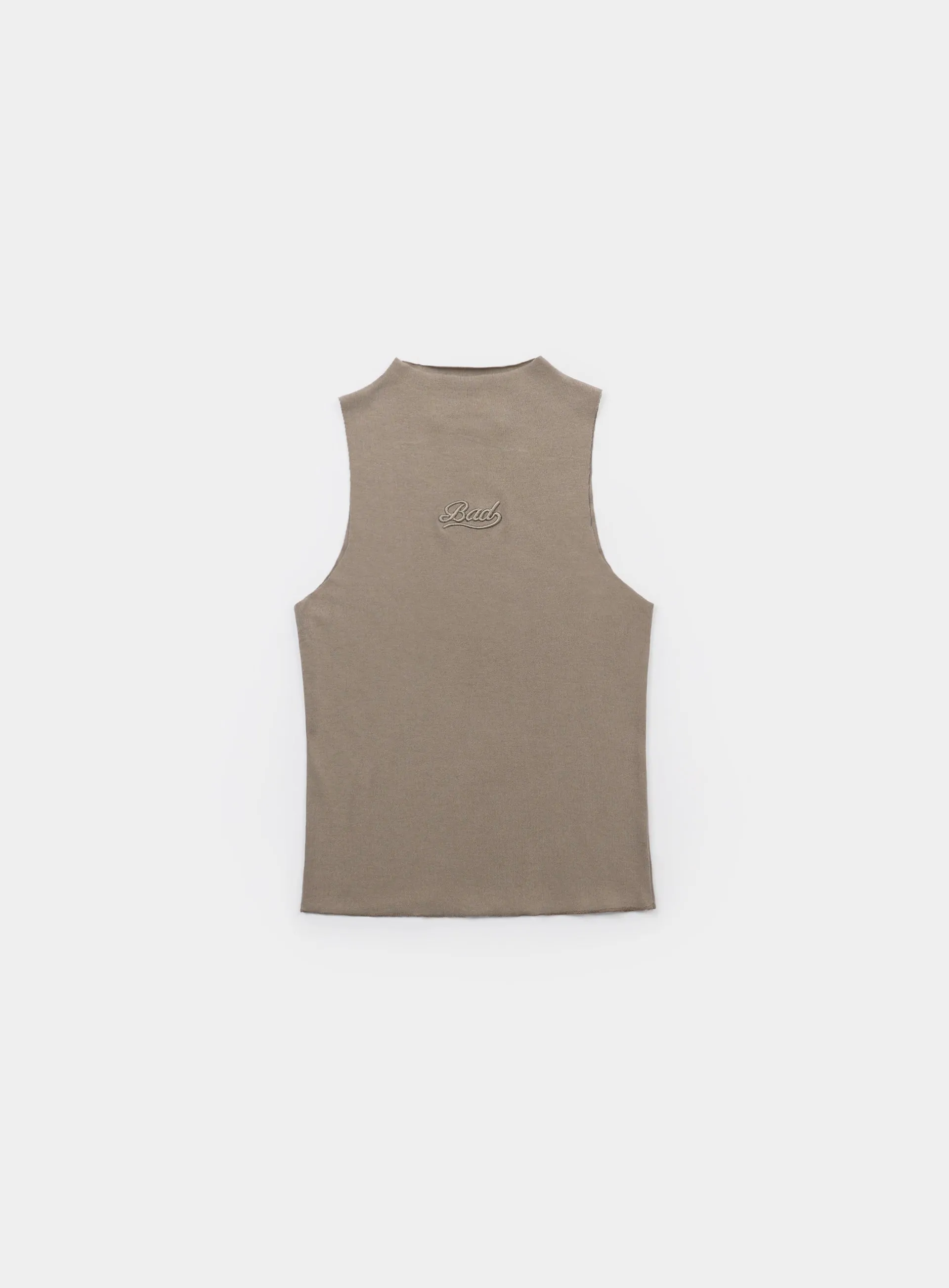 Badblood Beyond Soft Mockneck Tank Tobacco