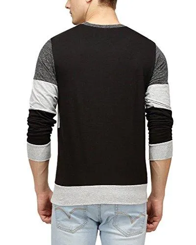 Campus Sutra Men Tri Colour Full Sleeve T-Shirt
