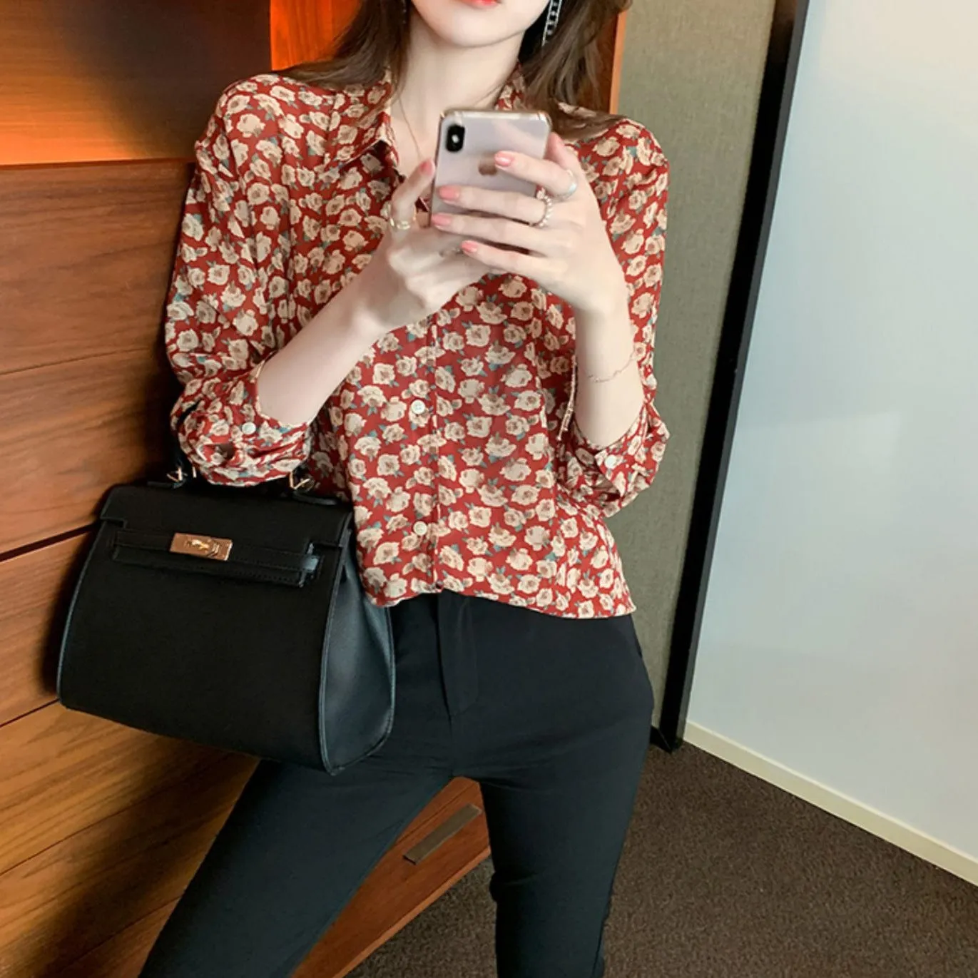 Chiffon Floral Shirt