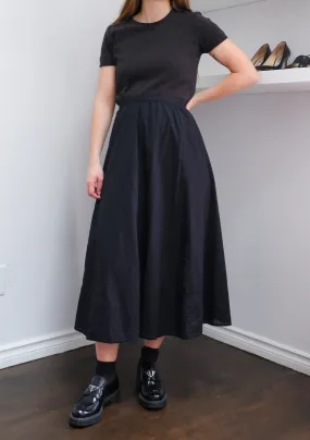 Dana Buchman Flowy Black Midi Skirt - 6