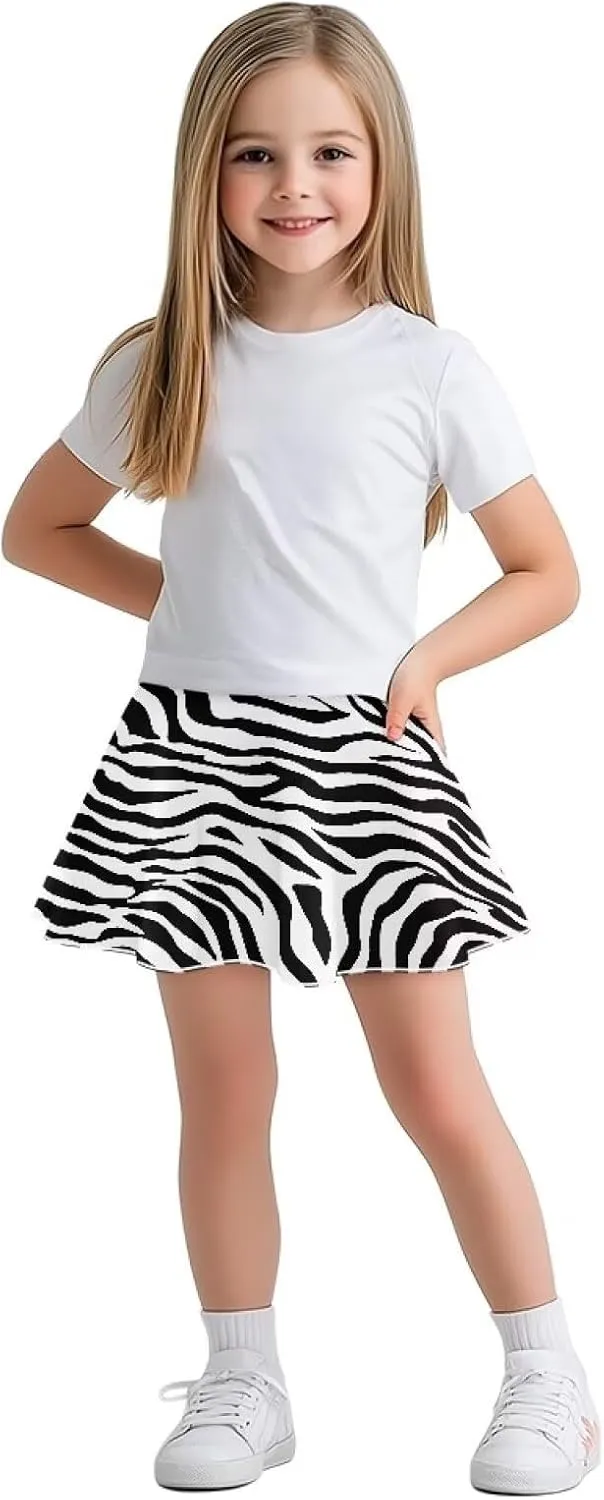 Girls' Sport Skirts 2-in-1 Tennis Running Skorts with Built-in Shorts Quickly Dry and Breathable