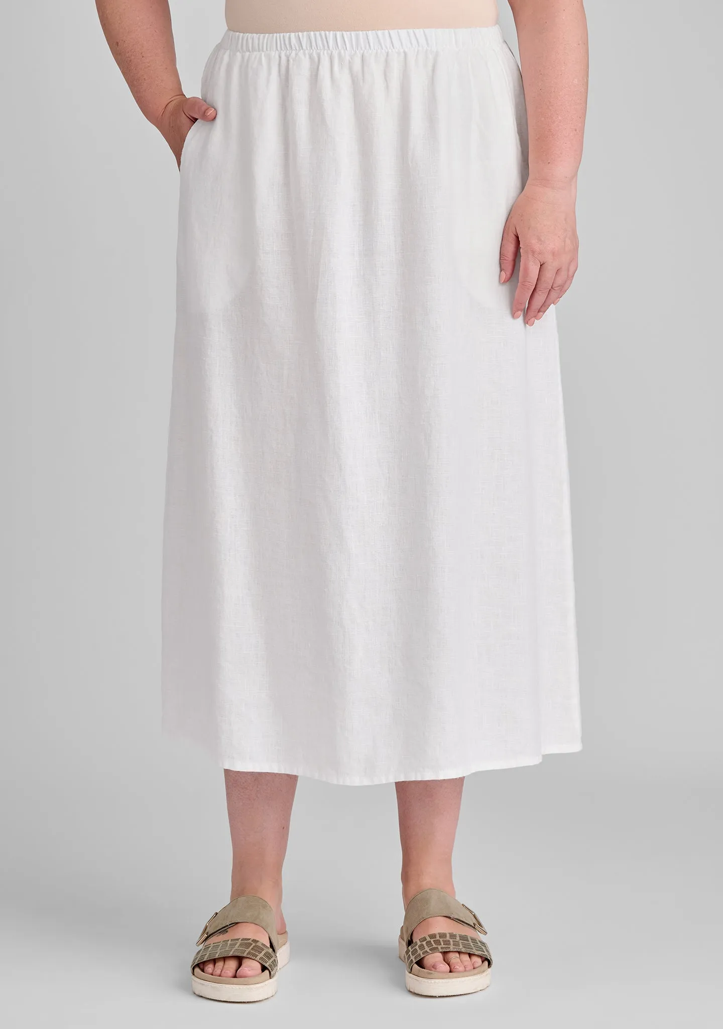 Go To Skirt - Linen Maxi Skirt