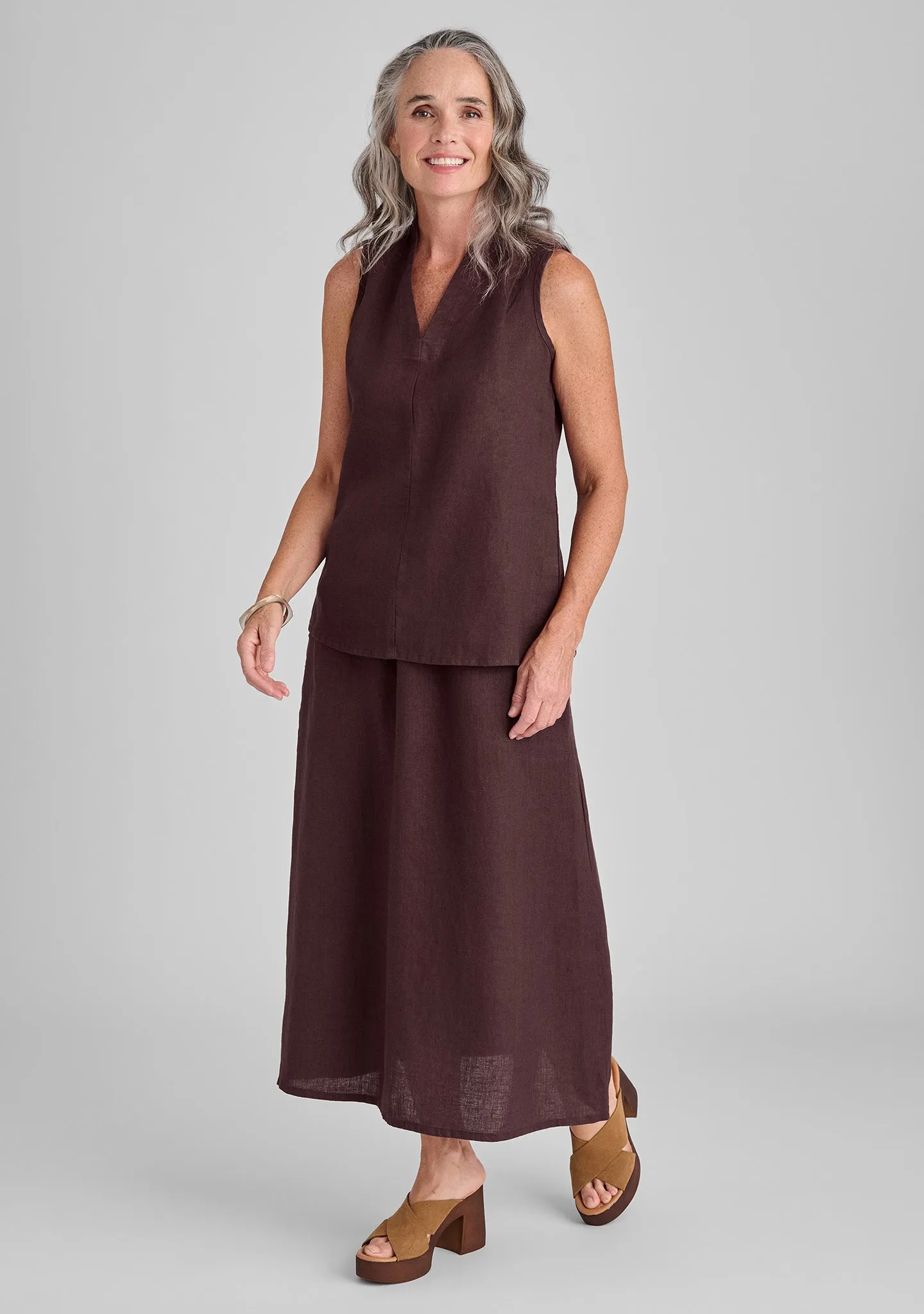 Go To Skirt - Linen Maxi Skirt