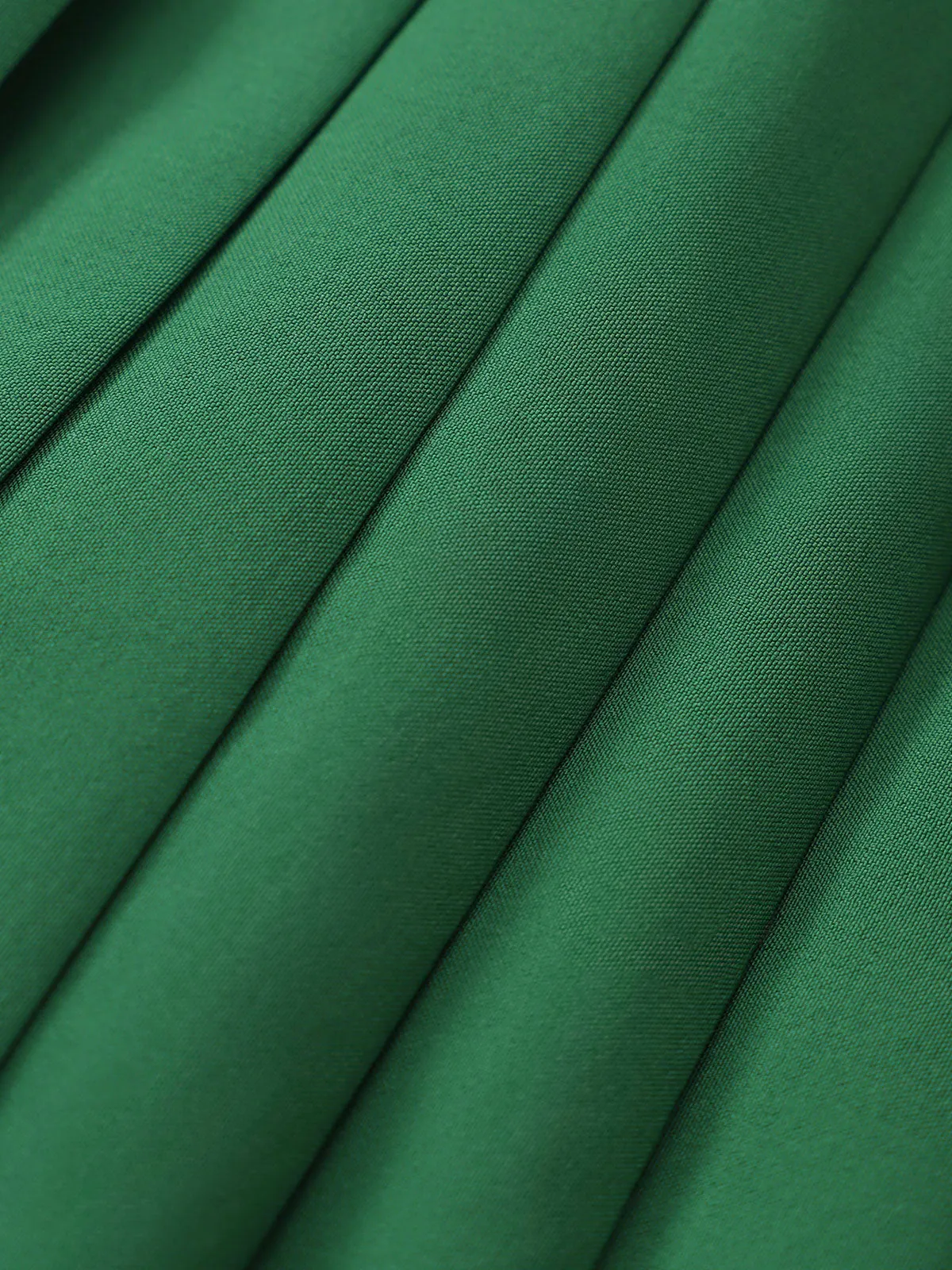 Green Pleated Pockets Sports Skirt