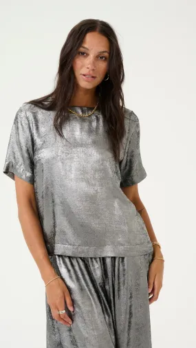 KA LORINA BLOUSE - SILVER