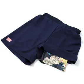 Kitsune "Bloom" Compression-Lined Shorts - Navy