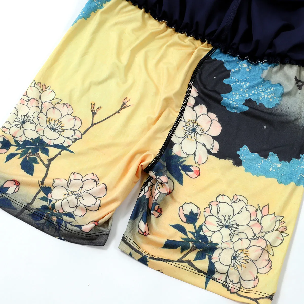 Kitsune "Bloom" Compression-Lined Shorts - Navy
