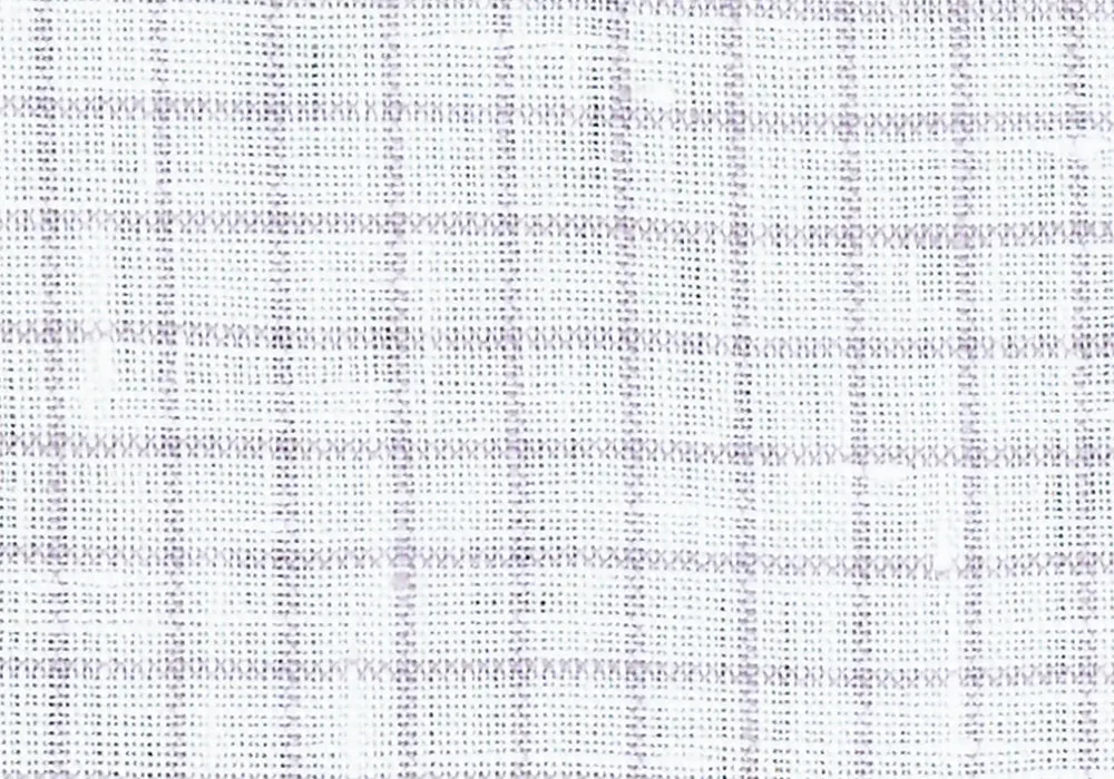 Lavender Windowpane Check Linen
