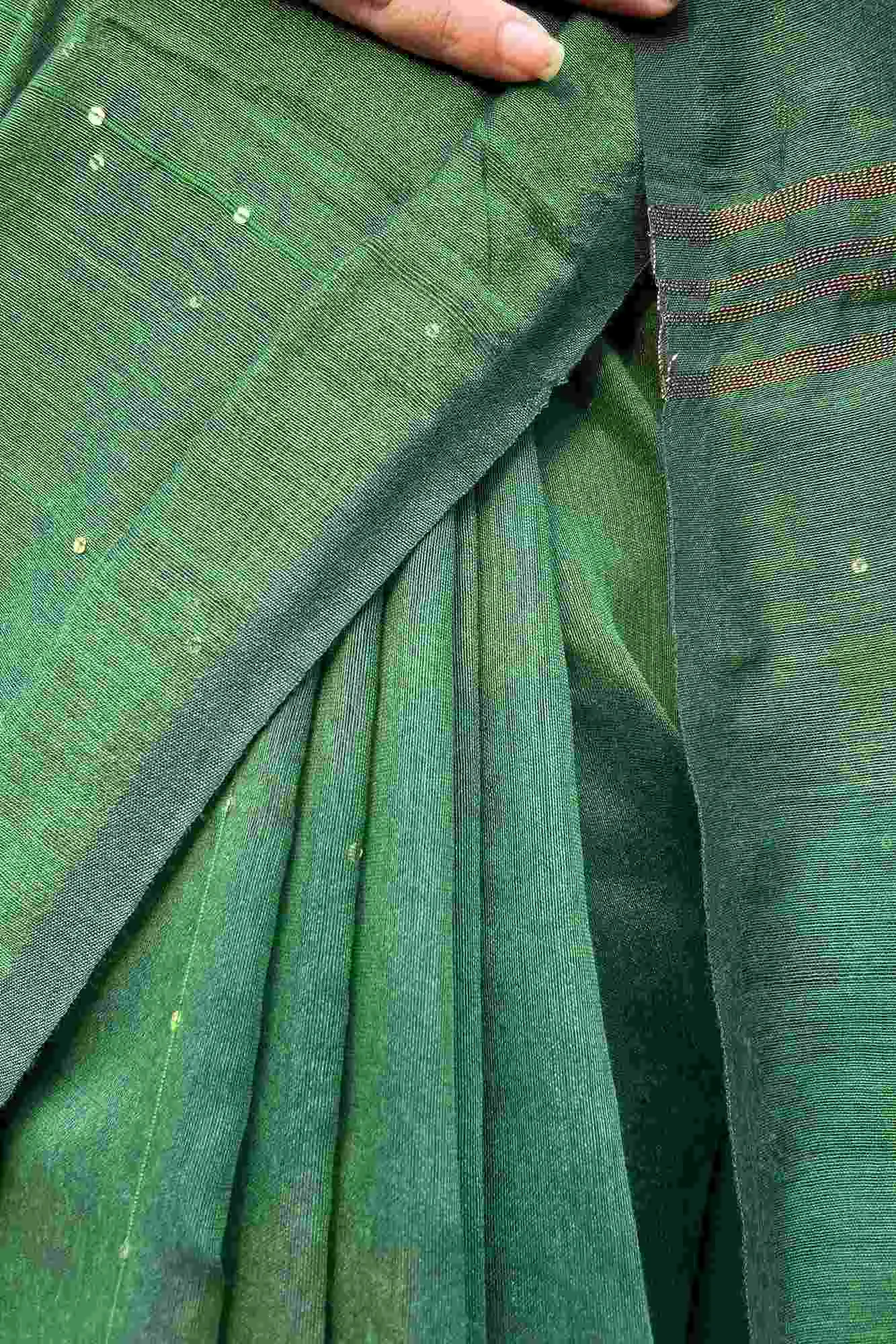 Matka cotton silk with sequins all over wrap in 1 minute saree