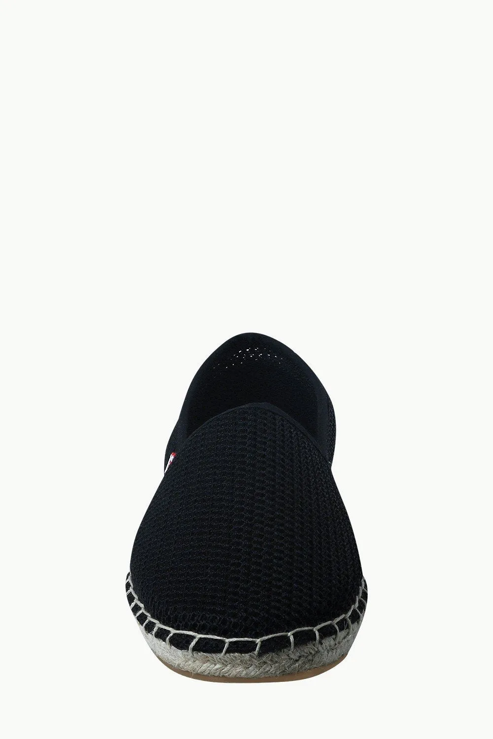 Mens Black Mesh Basque Espadrilles