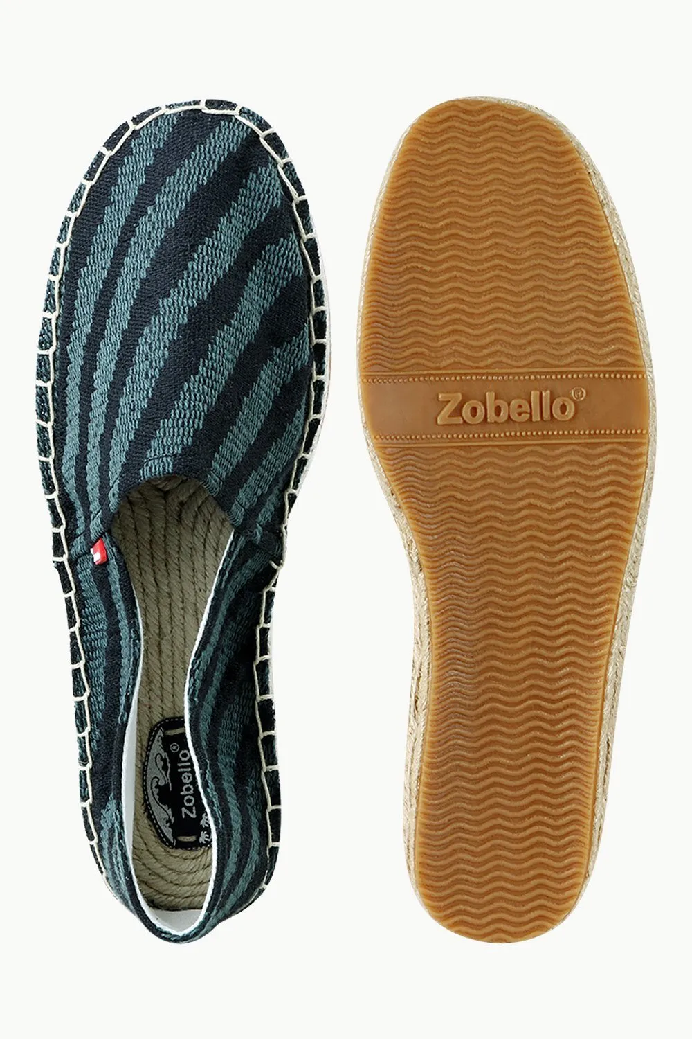Men's Casual Stripe Knit Summer Espadrilles