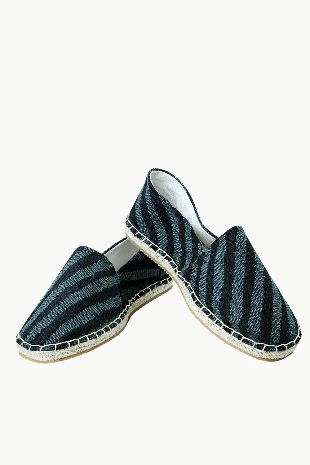Men's Casual Stripe Knit Summer Espadrilles