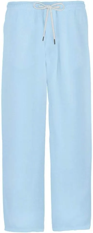 Men's Pants Casual Baggy Pants Solid Breathable Comfy Lounge Pants Elastic Waist Joggers with Pockets House Trousers