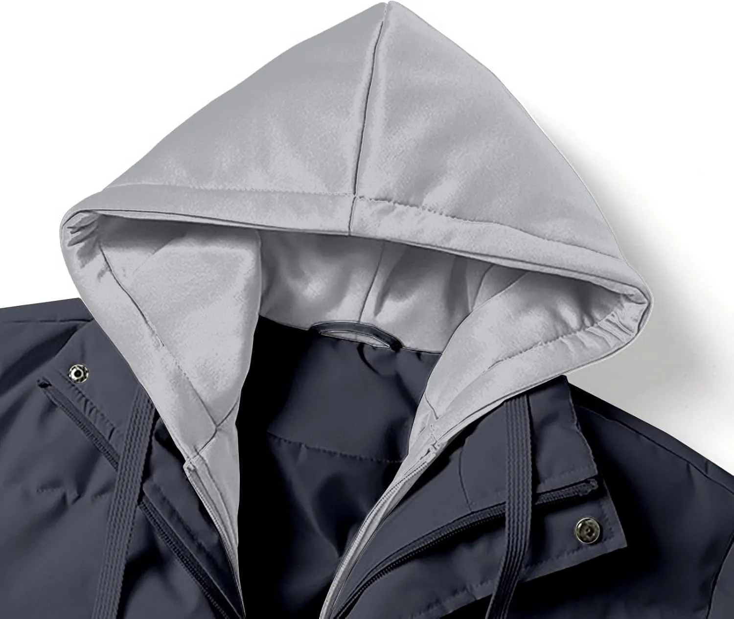 Men's Winter Thick Hooded Puffer Jackets Oversized Full Zip Warm Soft Lightweight Quilted Down Coats Outwear for Cold Weather
