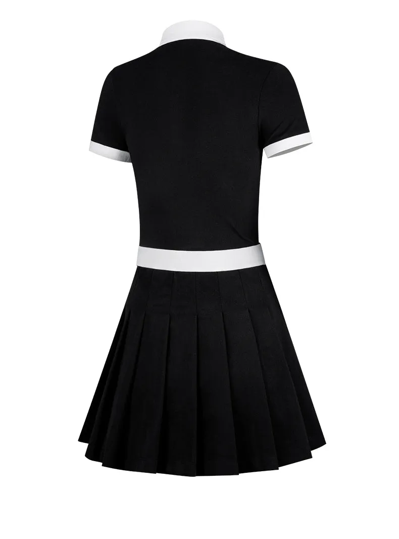 PGM QZ078 polo mini golf skirt set customize pleated high quality golf skirt