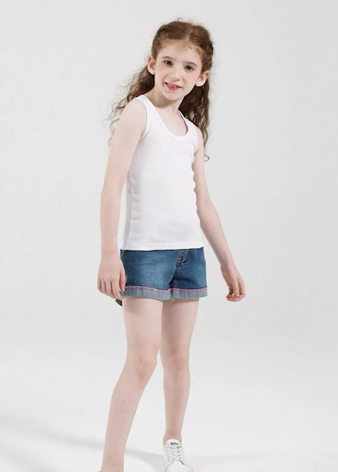 Phedrew 6 Pcs Kids Soft Undershirt Tank Tops Cotton Undershirt Sleeveless Shirts for Girls Boys Unisex
