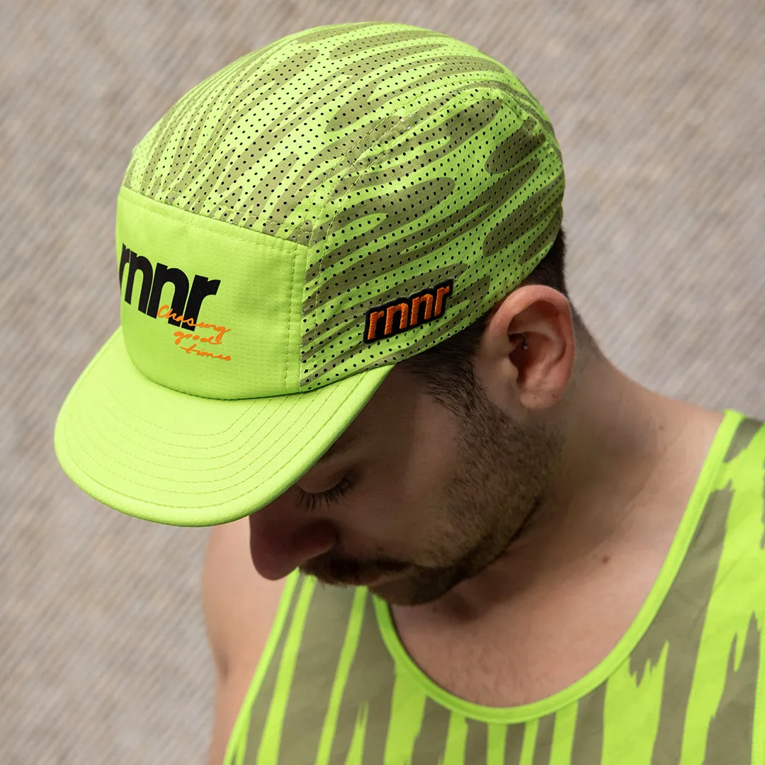 Rnnr Pacer Hat - Drippy Cheetah Green