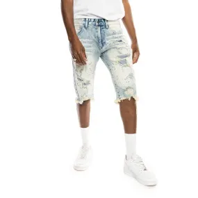 Slim Ripoff Semi Basic Jean Shorts - Brighton Blue