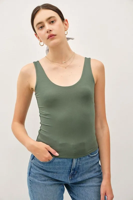 Soft & Stretchy Scoop Neck Tank