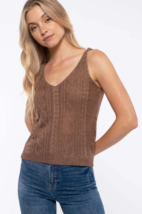 Soft & Sweet Sleeveless Sweater Top