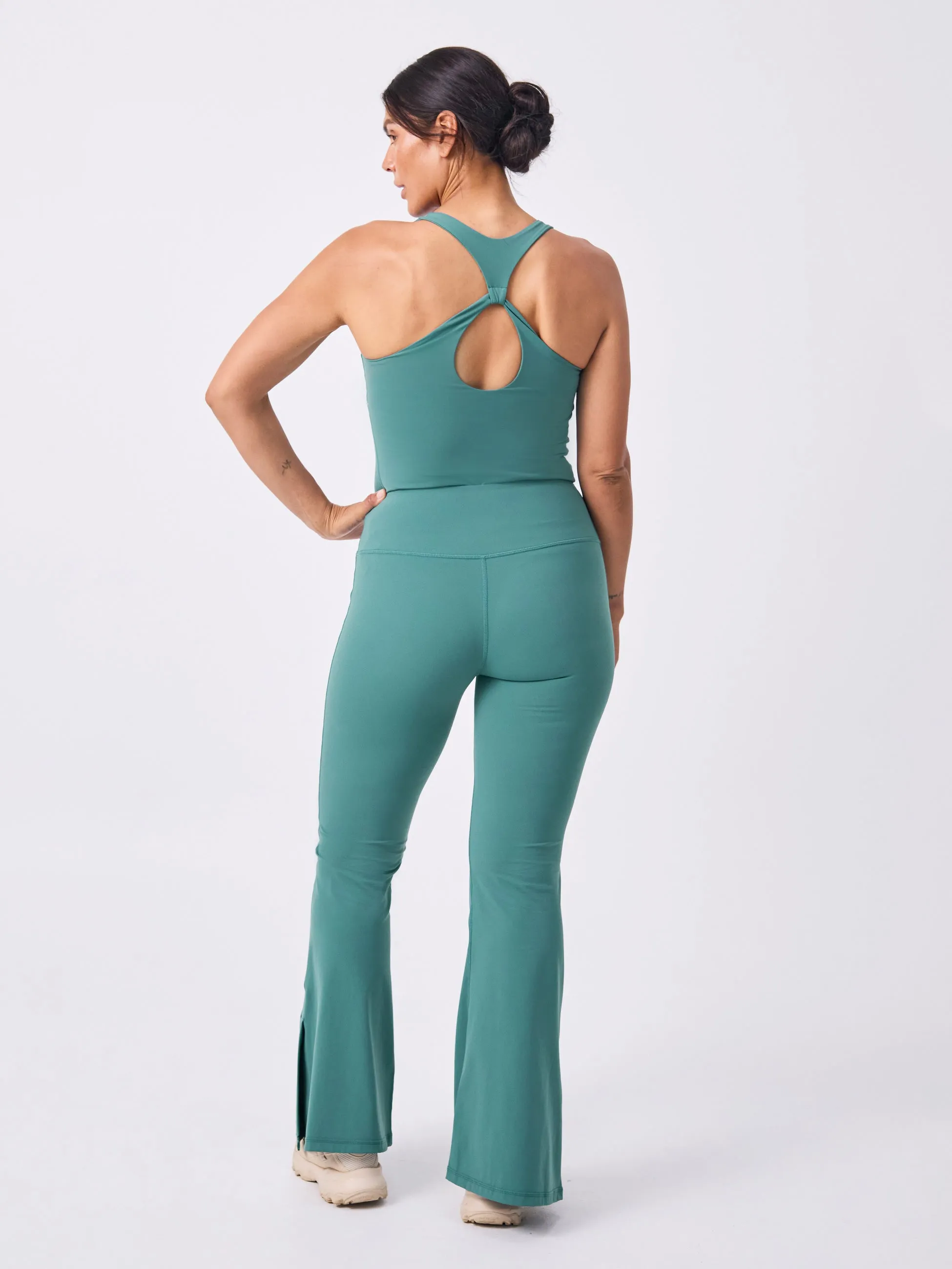 Soft Touch Keyhole Back Tank - Eden