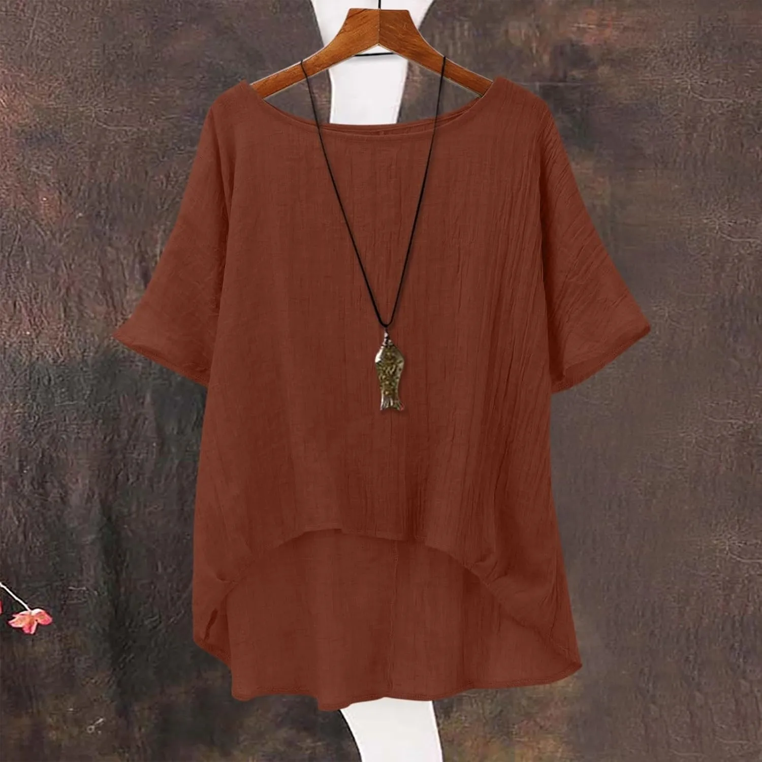 Summer Tops for Women 2025 Lightweight Trendy Casual Oversized Tee Cute Crewneck Short Sleeve Loose Fit Comfy Shirts