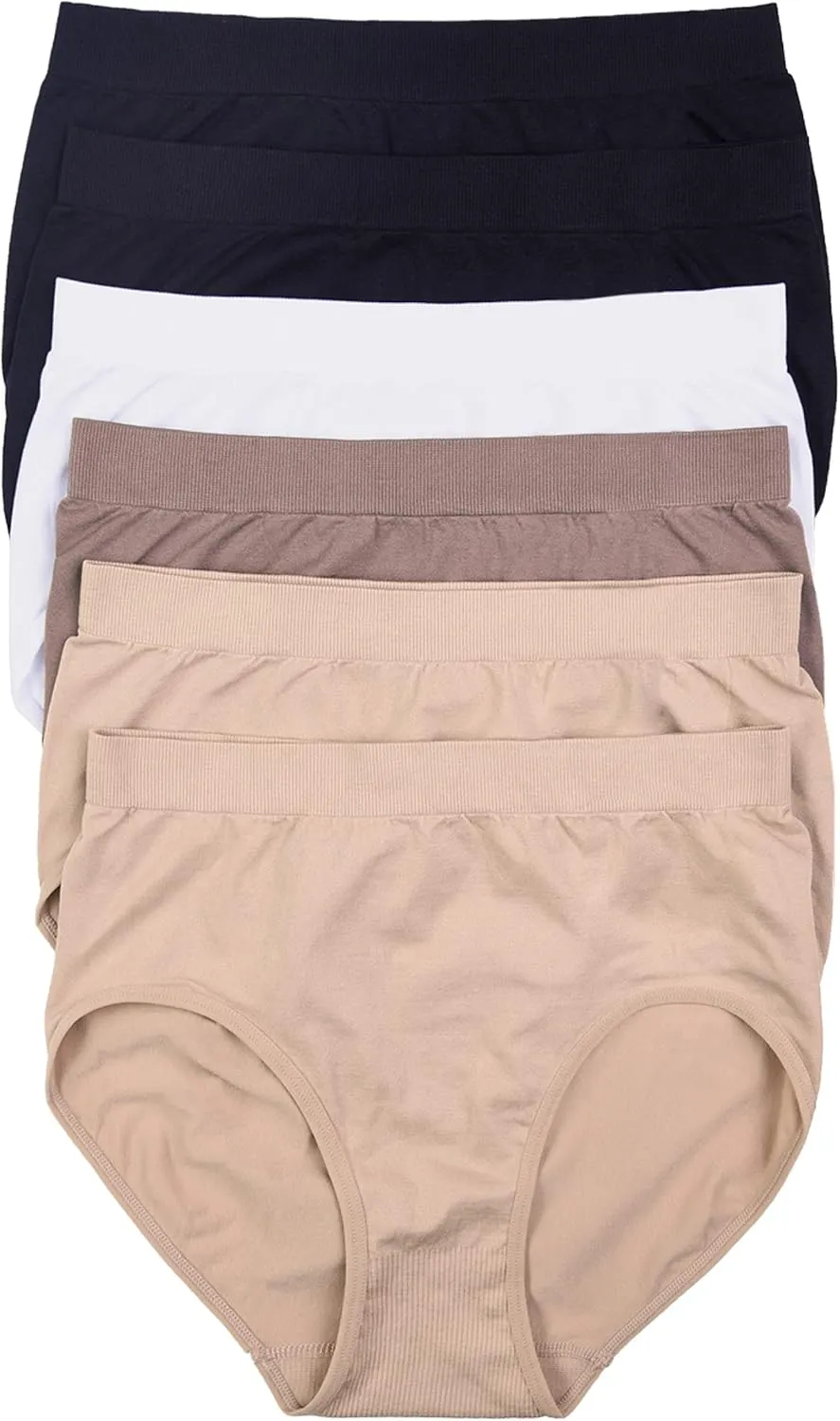 ToBeInStyle Womens Comfortable Pack of 6 Bikini Brief Panties