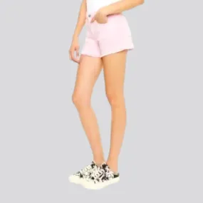 Vintage color women's denim shorts