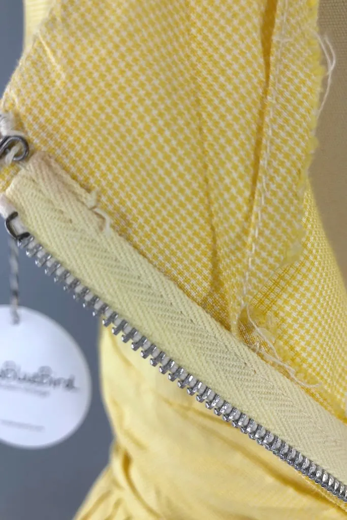 Vintage Yellow Cotton Sundress