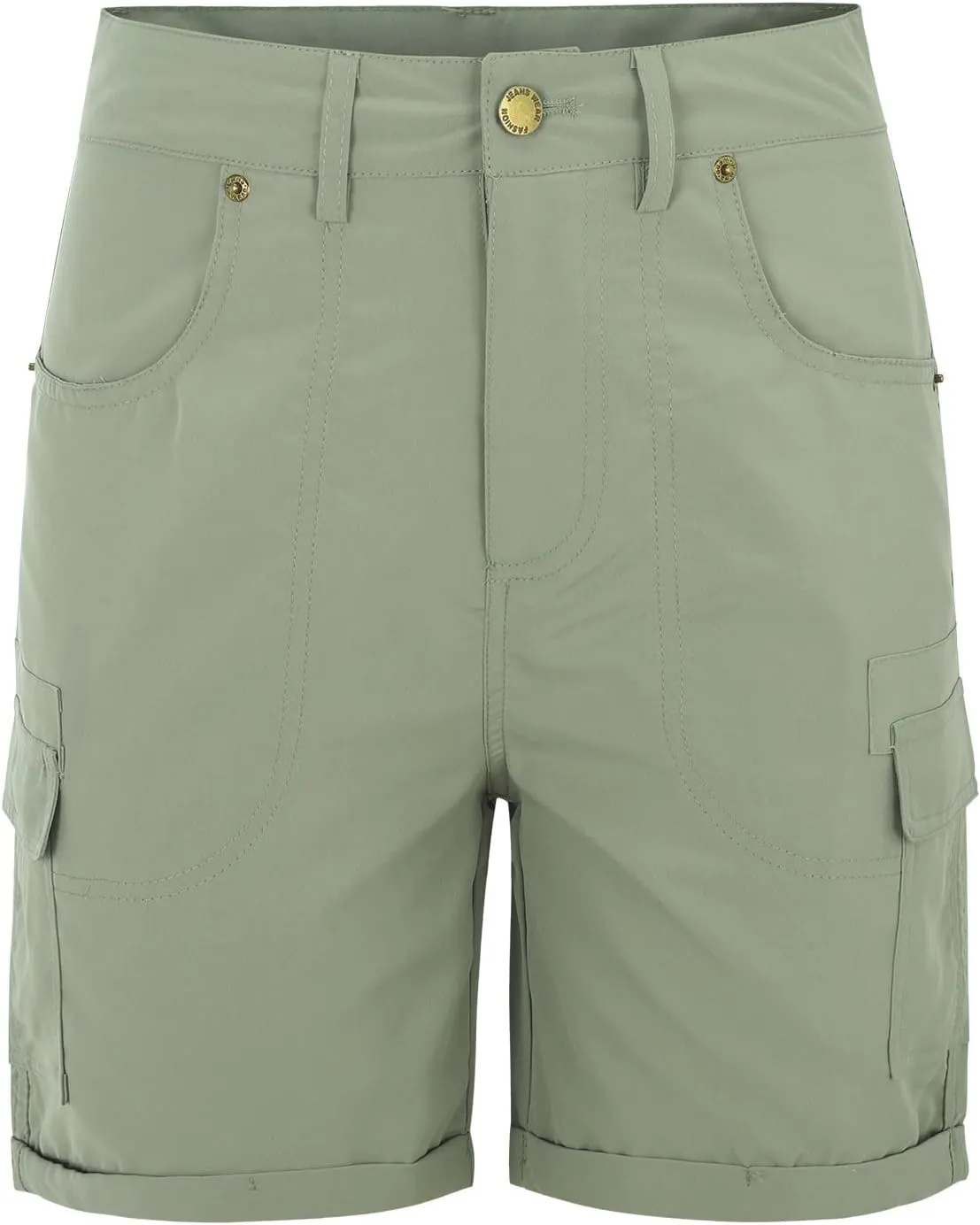Women's Cargo Shorts Summer High Waisted Bermuda Shorts Casual Trendy Hiking Outfits Knee Length Pant with Pockets