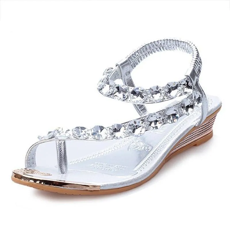Womens Summer Rhinestone Sandals